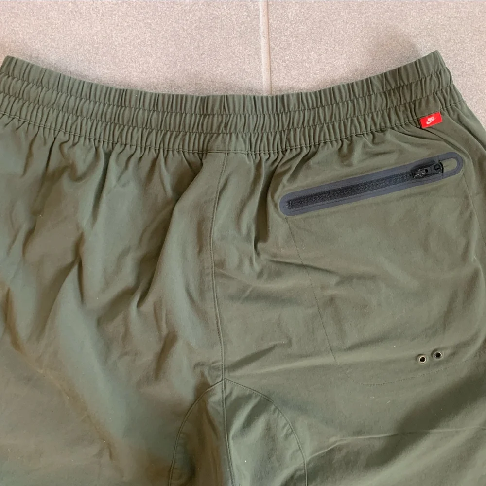 Nike Women’s Pants Dark Olive Joggers Zip Ankles Button‎ Fly XL 30